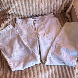 Hollister White Casual Pants